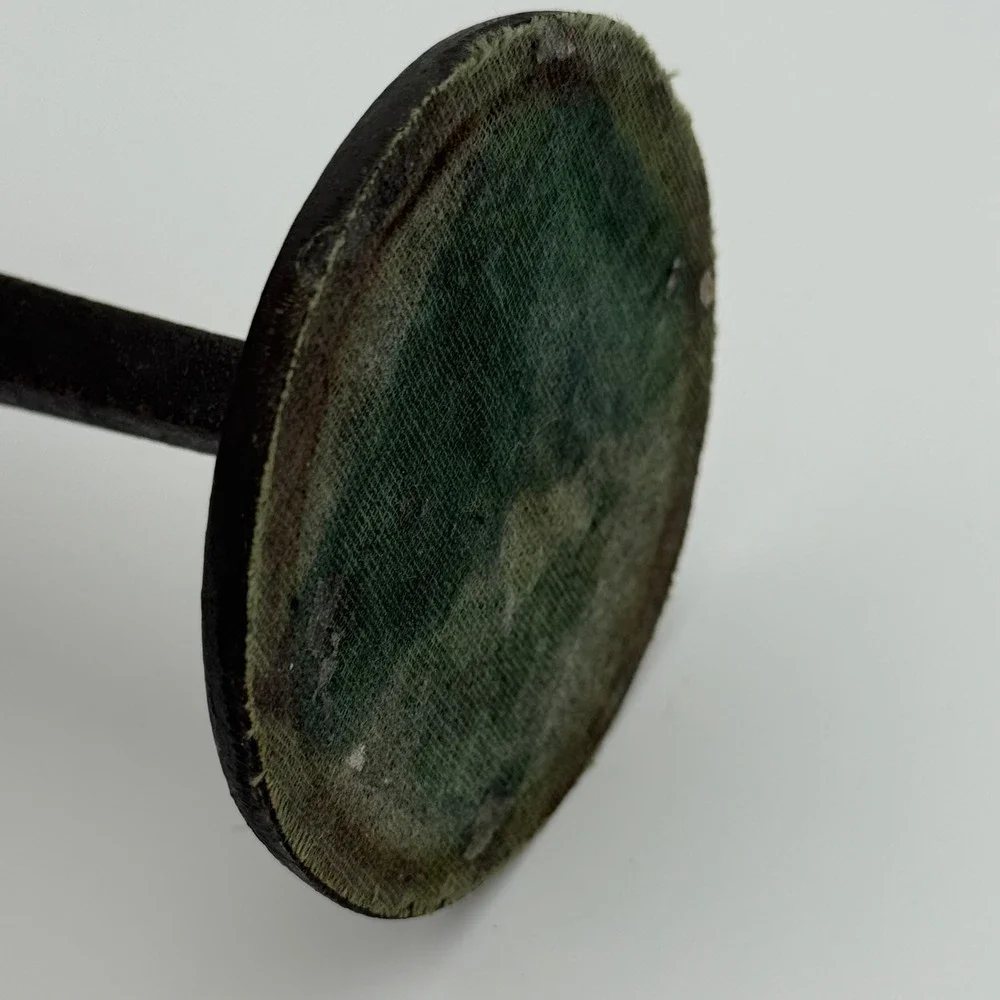 Vintage Mid Century Modern Cast Iron Candlestick Minimalist Brutalist Art‎ Decor